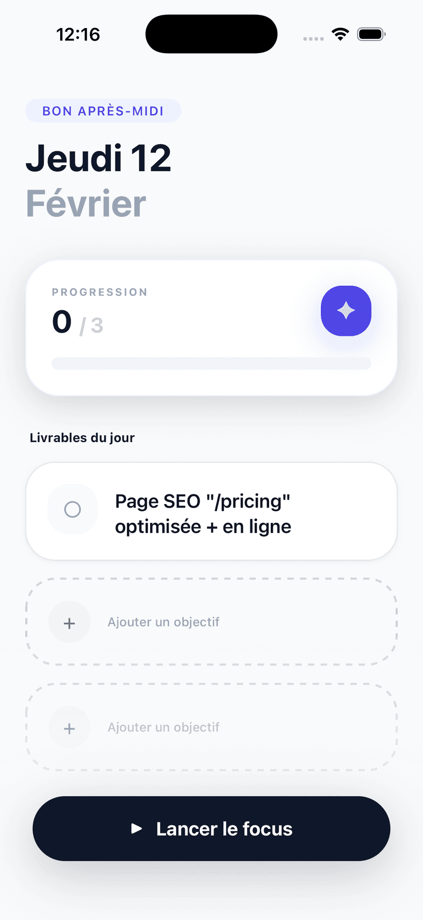 Capture d'écran de l'application Quivrox